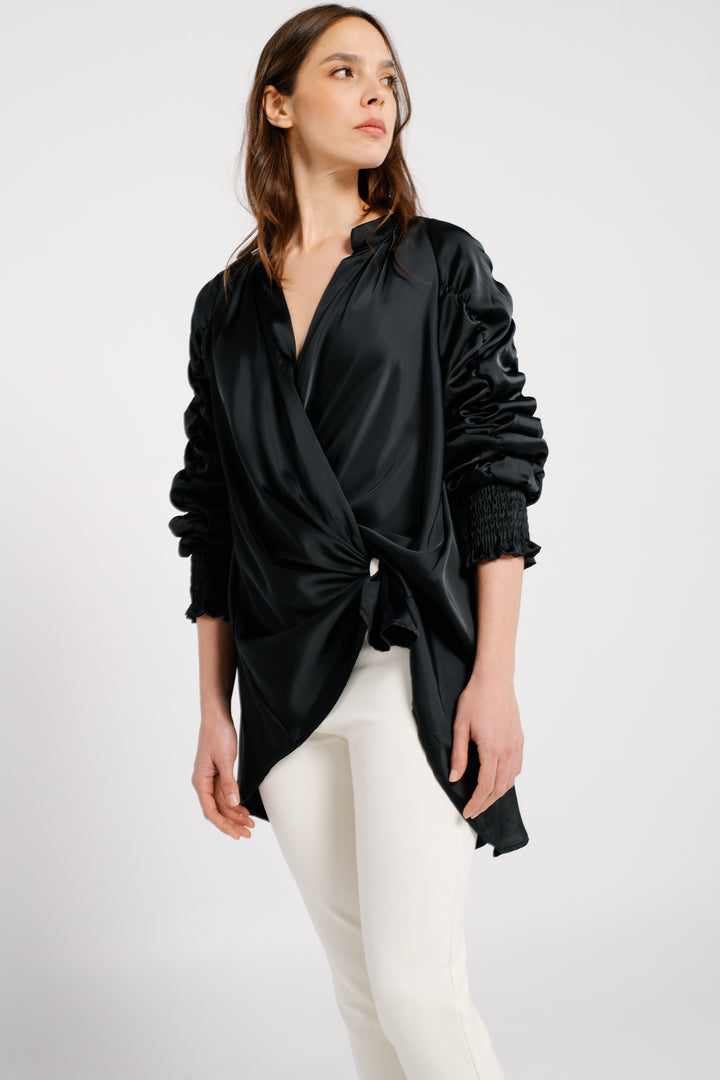 CAPE TYPE BLOUSE
